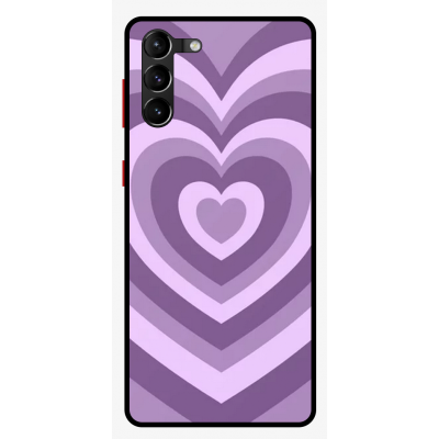 Husa Protectie AirDrop Premium, Samsung Galaxy S24, Heart is Purple